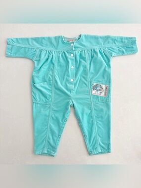 Vintage RUFFNIKS KIDS Corduroy Jumpsuit (Made in Canada) • Size 12M